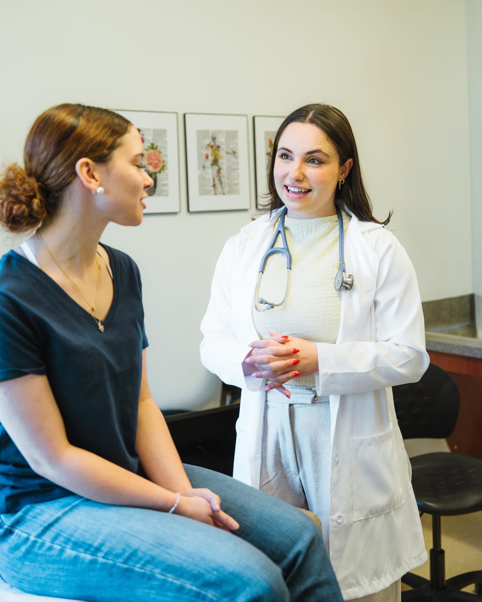 Bookmark Medical provider speaking with a patient